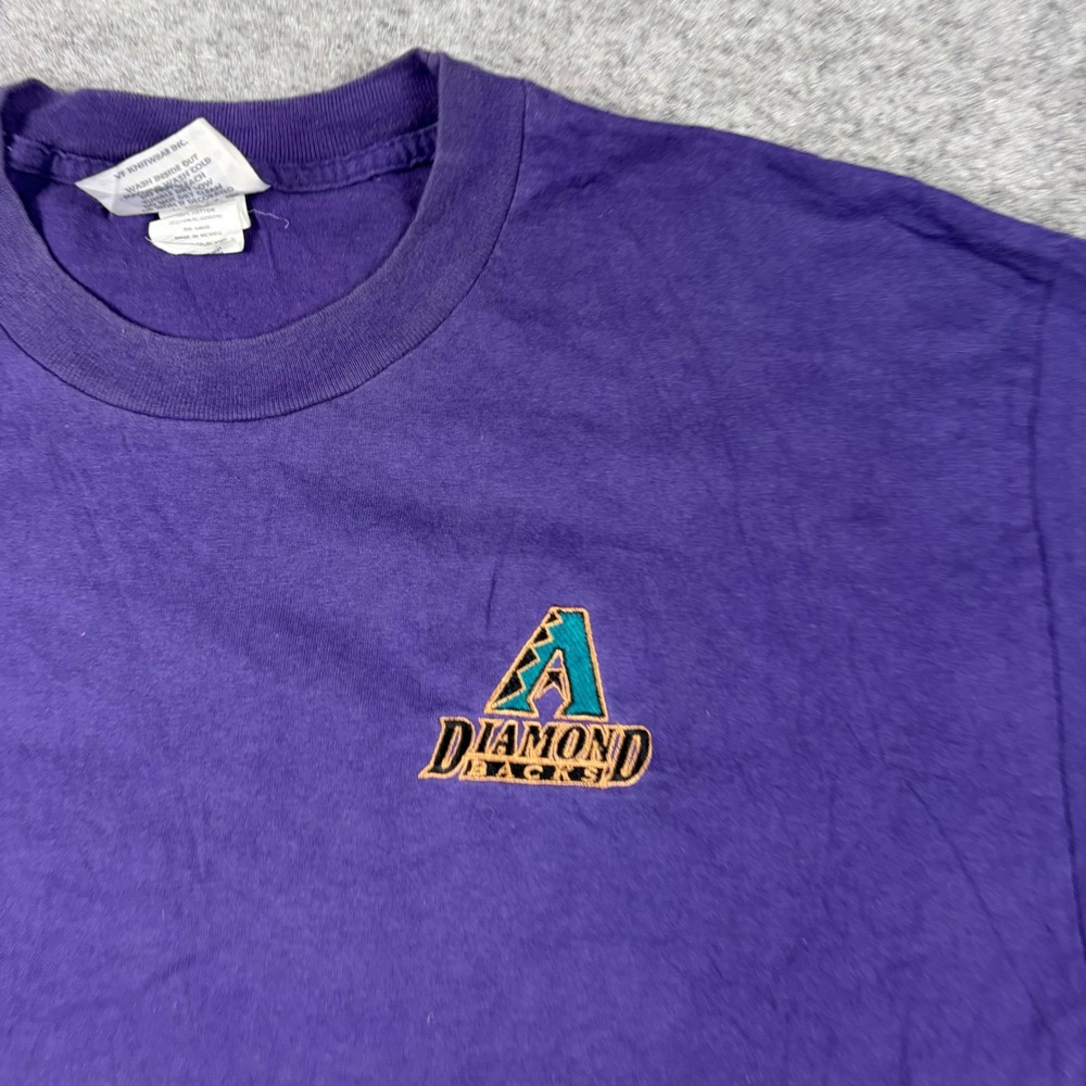 CSA Arizona Diamondbacks T Shirt Mens XL Purple MLB Baseball Vintage Y2K Sports - Picture 2 of 12